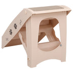 vidaXL Katzentreppe & Hundetreppe Klappbar Creme 62x40x49,5 cm