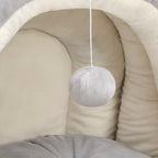 vidaXL Katzenhöhle 40x40x35 cm Grau und Creme