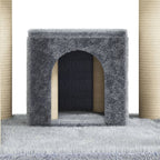 vidaXL Kratzbaum mit Sisal-Kratzsäulen Hellgrau 171 cm