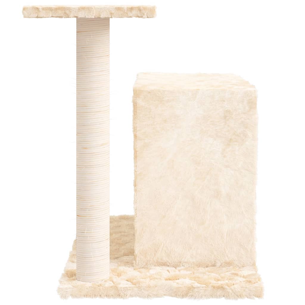 vidaXL Kratzbaum mit Sisal-Kratzsäule Creme 51 cm