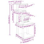 vidaXL Kratzbaum mit Sisal-Kratzsäulen Creme 123 cm
