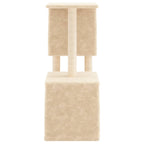 vidaXL Kratzbaum mit Sisal-Kratzsäulen Creme 86 cm
