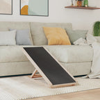 vidaXL Katzenrampe & Hunderampe Grau 100x40 cm Massivholz Tanne