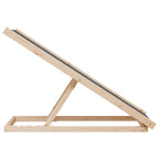 vidaXL Katzenrampe & Hunderampe Grau 100x40 cm Massivholz Tanne