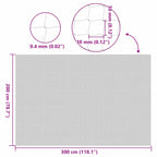 vidaXL Katzennetz Transparent 3x2 m Nylon