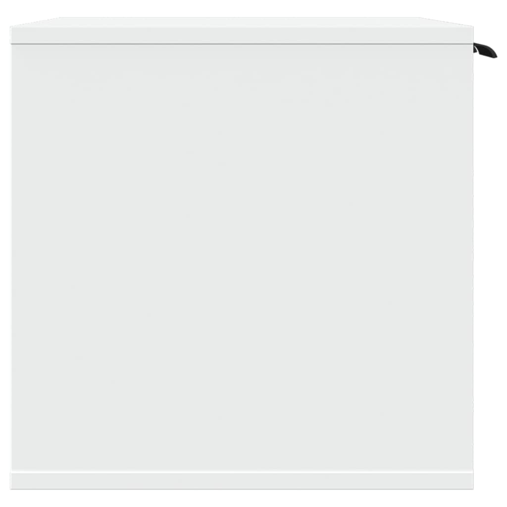 vidaXL Kommode mit Rückzugsort oder Katzenklo Weiß 60x40x40 cm Holzwerkstoff