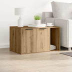 vidaXL Kommode mit Rückzugsort oder Katzenklo Weiß 60x40x40 cm Holzwerkstoff