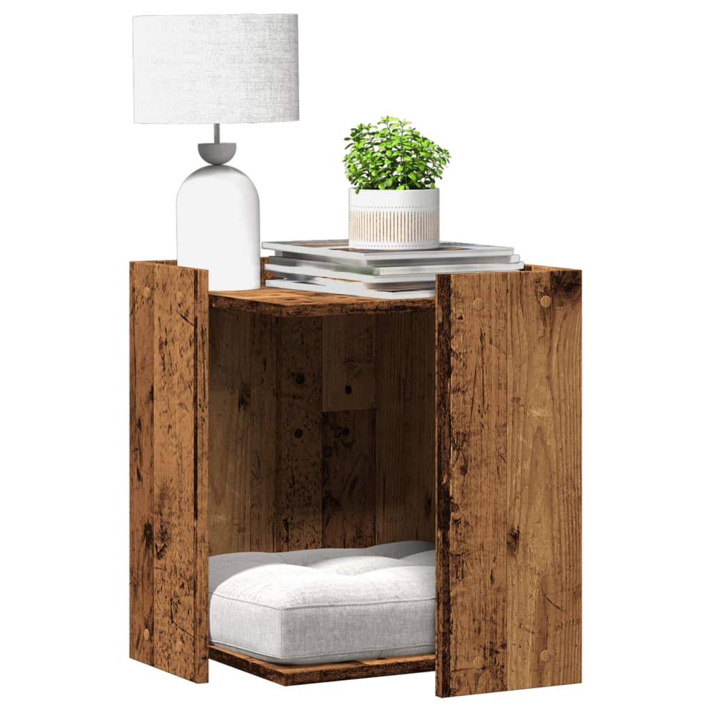 vidaXL Katzenklo Weiß 42x42x51 cm Holzwerkstoff