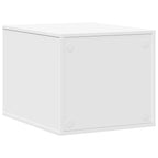 vidaXL Beistelltisch mit Katzen-Höhle Weiß 47x59x42 cm Holzwerkstoff