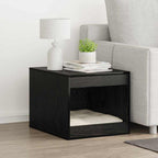 vidaXL Beistelltisch mit Katzen-Höhle Weiß 47x59x42 cm Holzwerkstoff